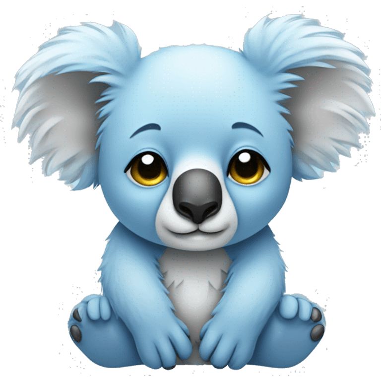 Light blue sleepy koala emoji