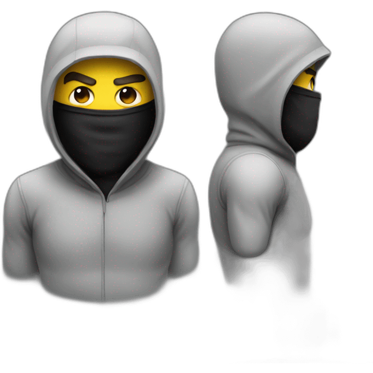 angry guy wearing balaclava  emoji