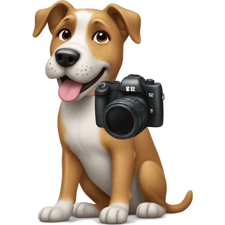 dog taking pictures emoji