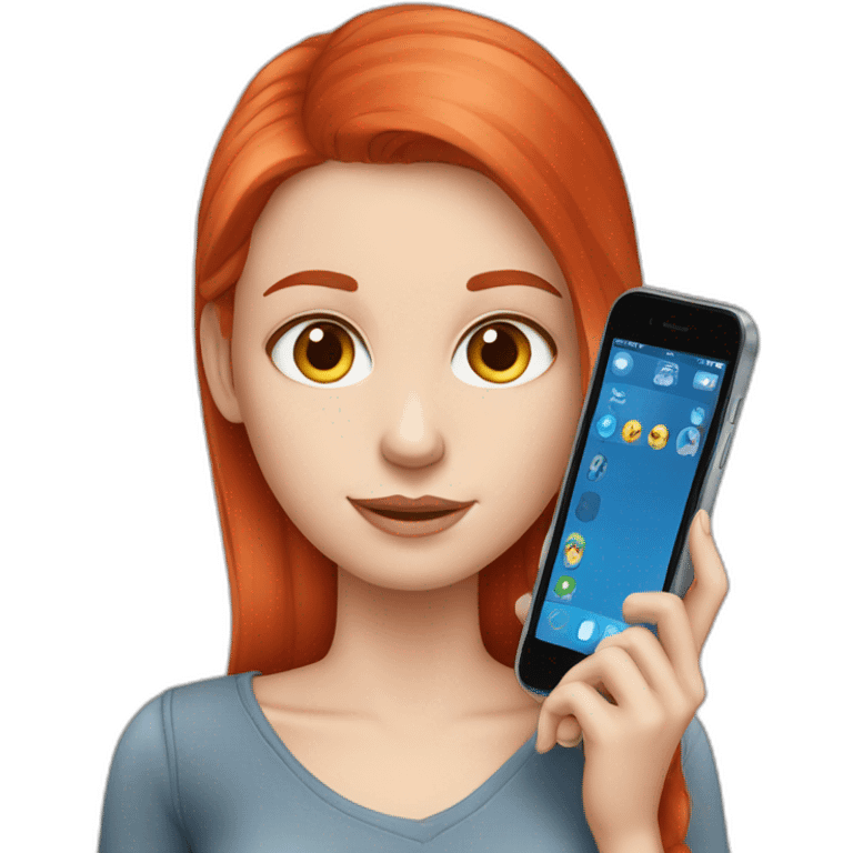 white-girl-red-hair-blue-eyes-showing-cellphone emoji