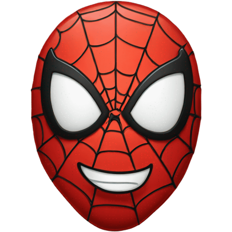 Spider-Man with a smiling face emoji