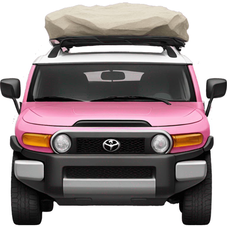 Pink Toyota FJ cruiser emoji