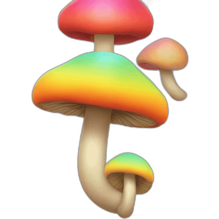 rainbow mushroom emoji