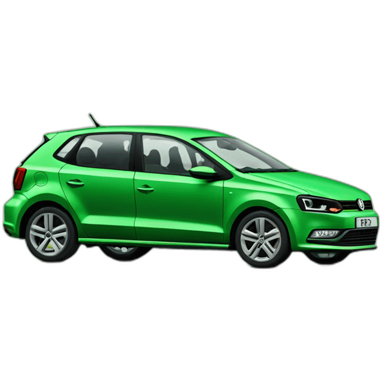 green second generation Volkswagen Polo emoji