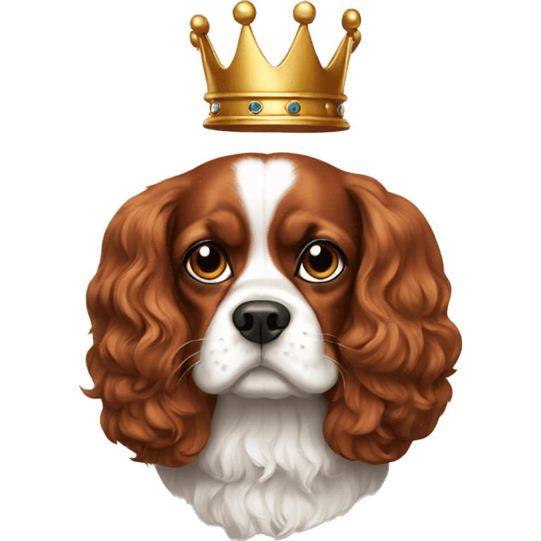 King cavalier dog  emoji