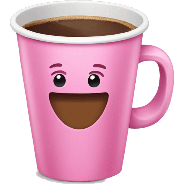 pink coffee cup emoji