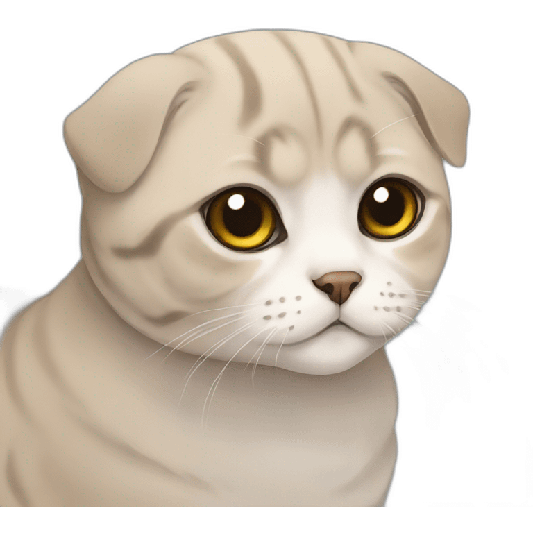 Scottish fold emoji