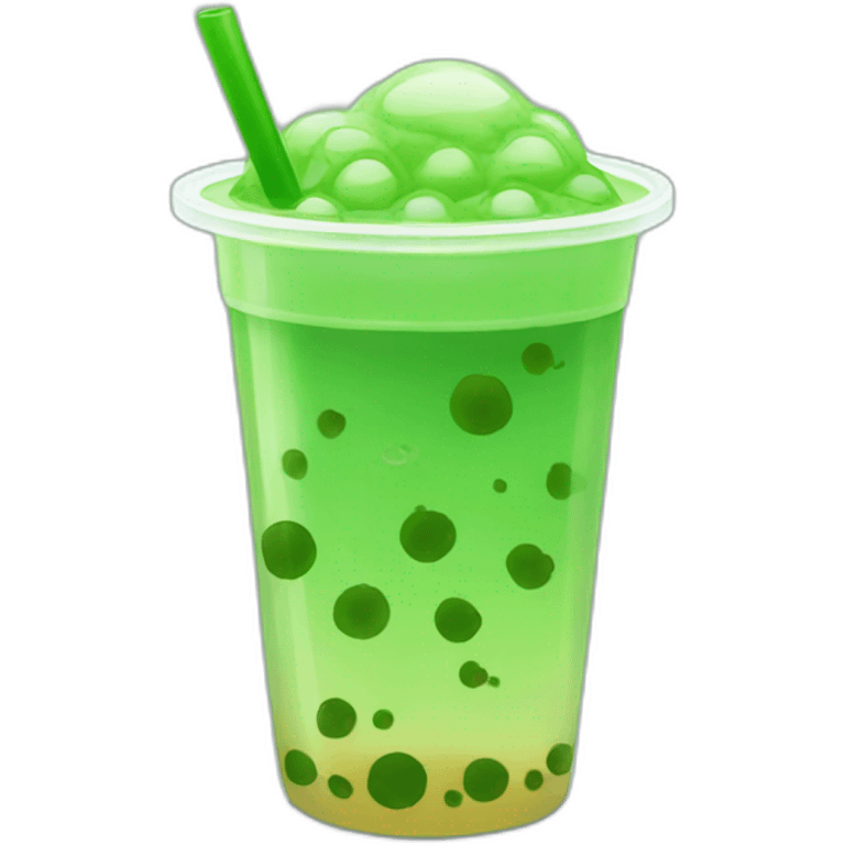 green-bubble-tea emoji