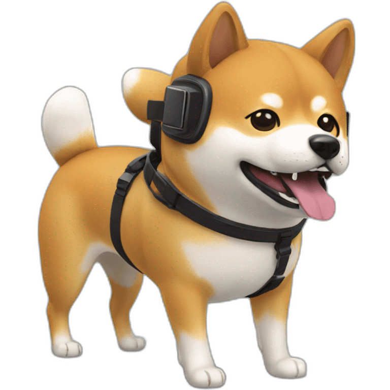 shiba inu in vr headset emoji