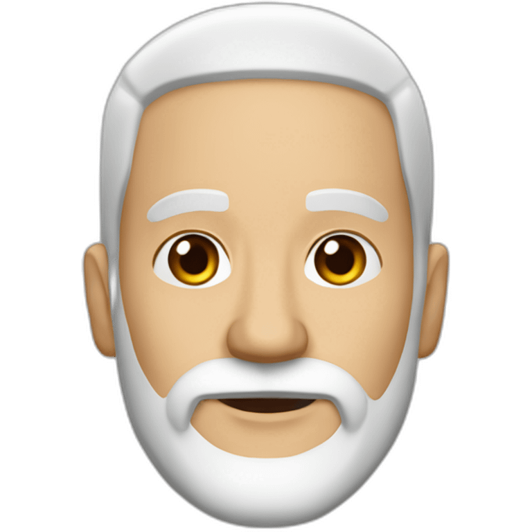 Juan Antonio Almazán bald with full white beard NO-Glasses emoji