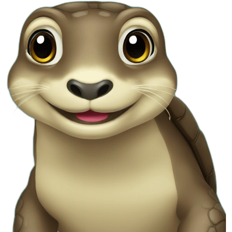 Tortue loutre emoji