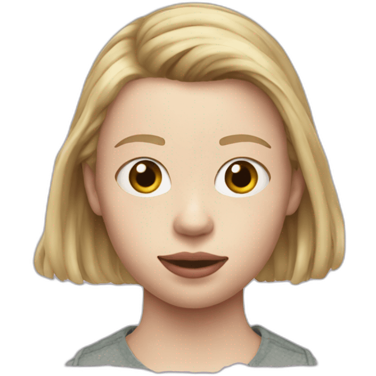 blonde Mia Goth emoji