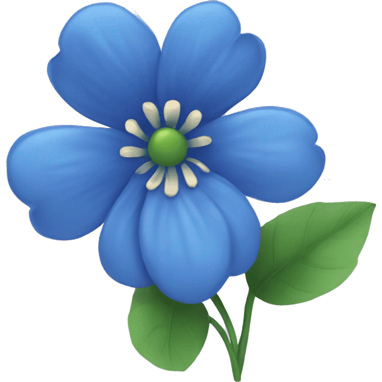 Blue flower  emoji