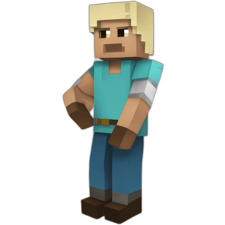 Steve minecraft emoji