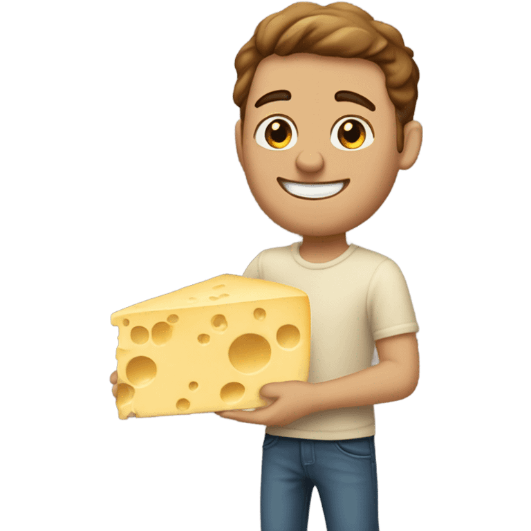 Josh Jacob’s holding cheese emoji