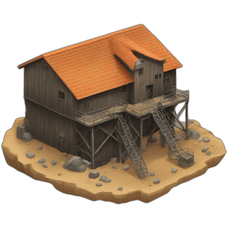 mine shaft/Mining Building house emoji