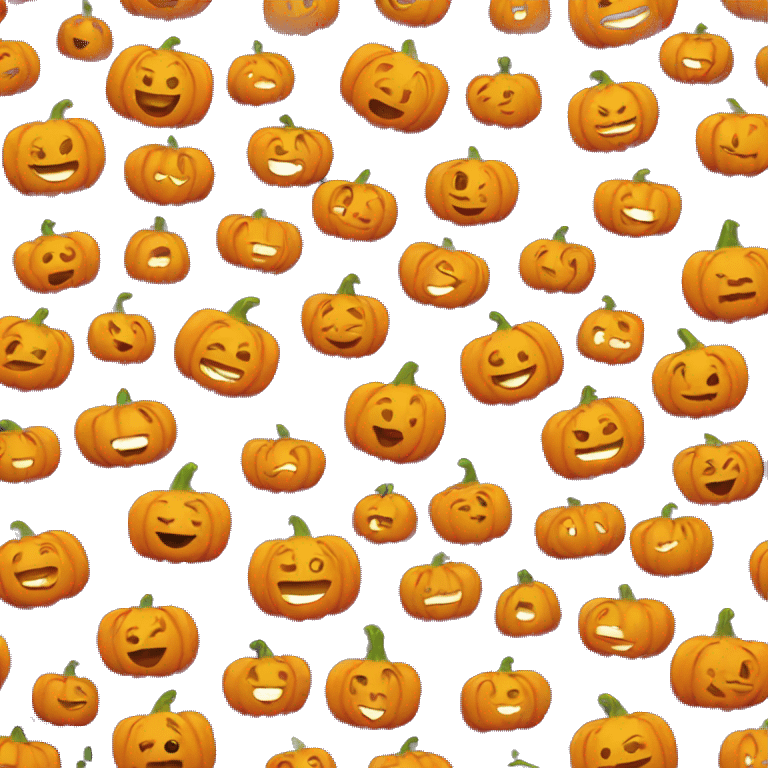 happy pumpkin emoji