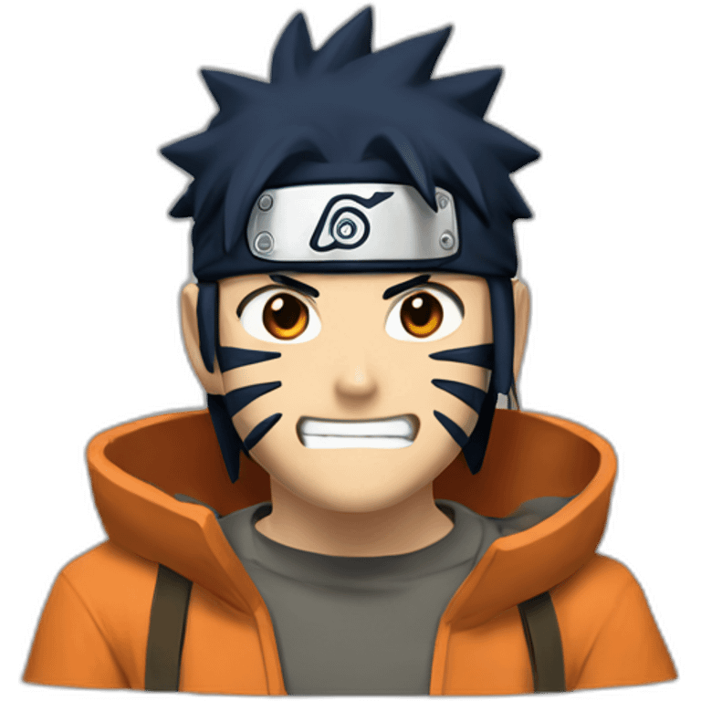 Naruto qui rigole emoji