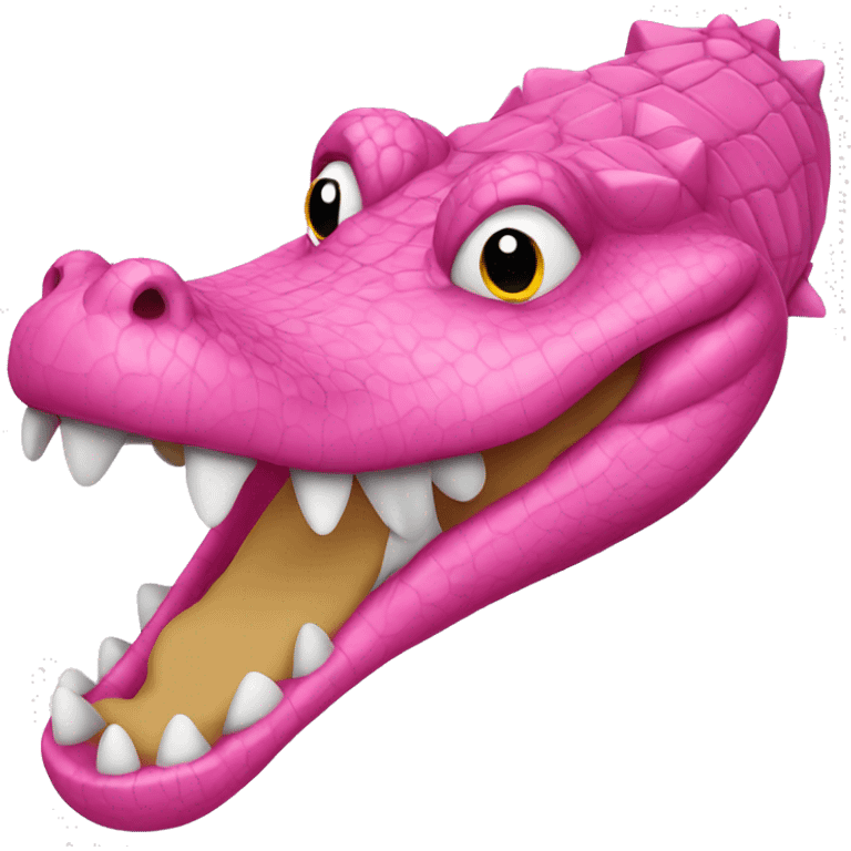 Pink alligator emoji