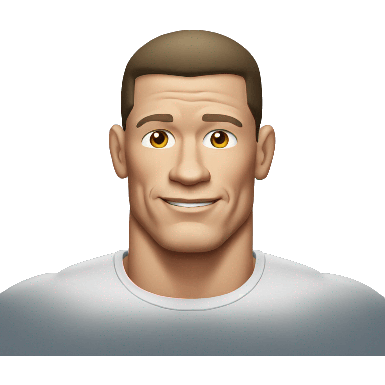 john cena wearing tee emoji