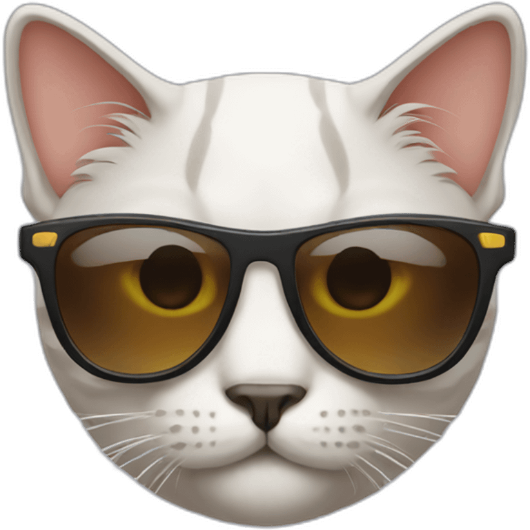 Cat wearing sunglasses emoji