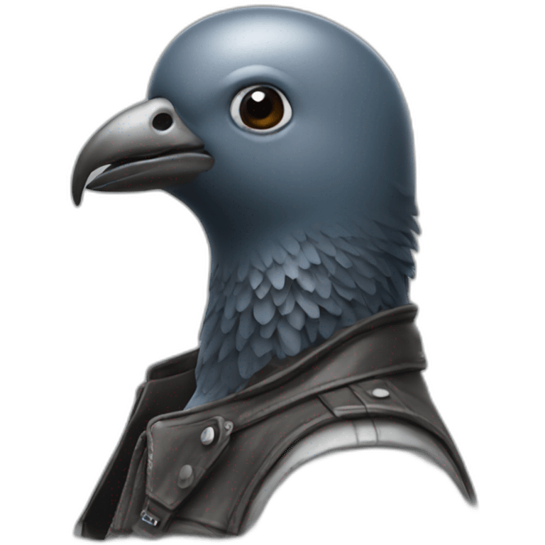 biker helmet pigeon form emoji