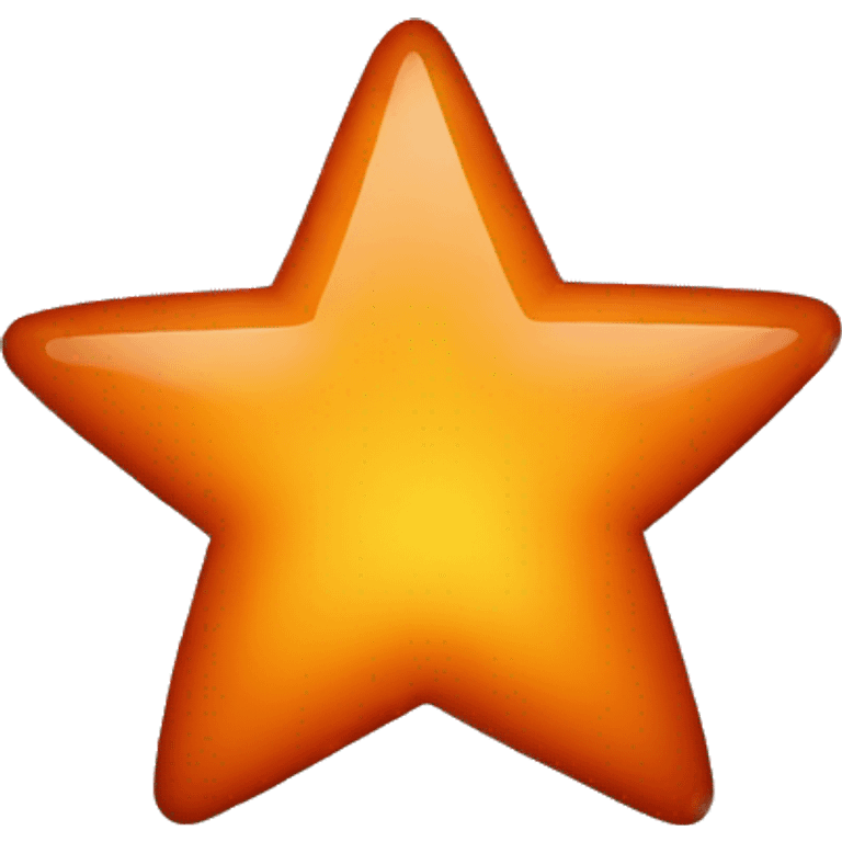 star orange burnt emoji