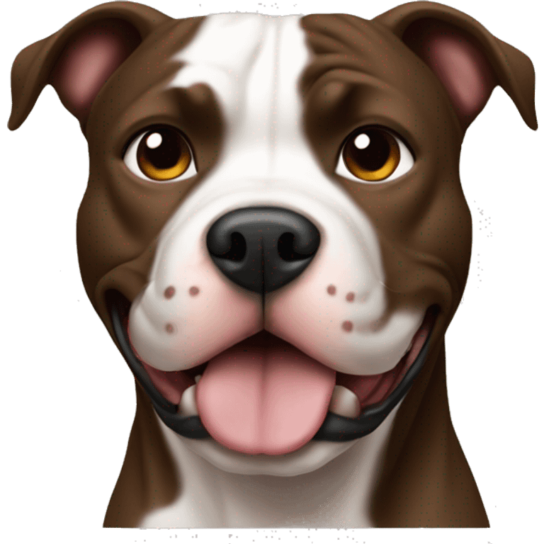 pitbull dog black and brown emoji