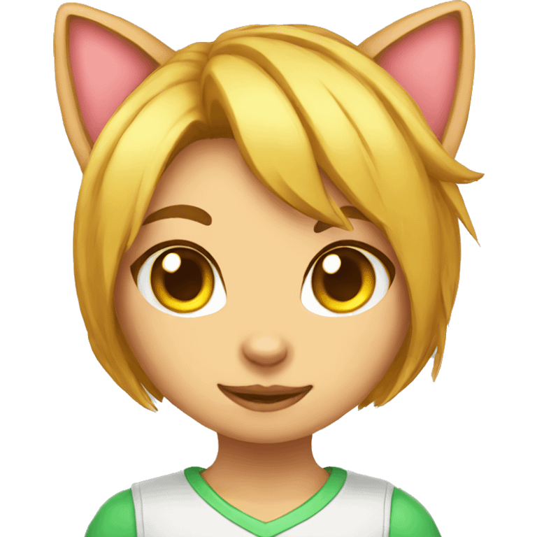 gamer girl cat emoji