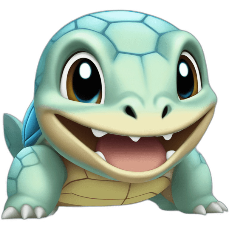 squirtle with sharp teeth emoji