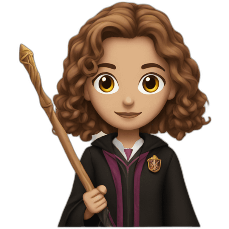 Hermione Granger With wand emoji