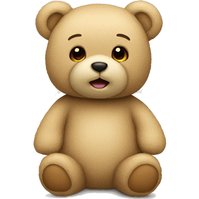 Beige teddy bear  emoji