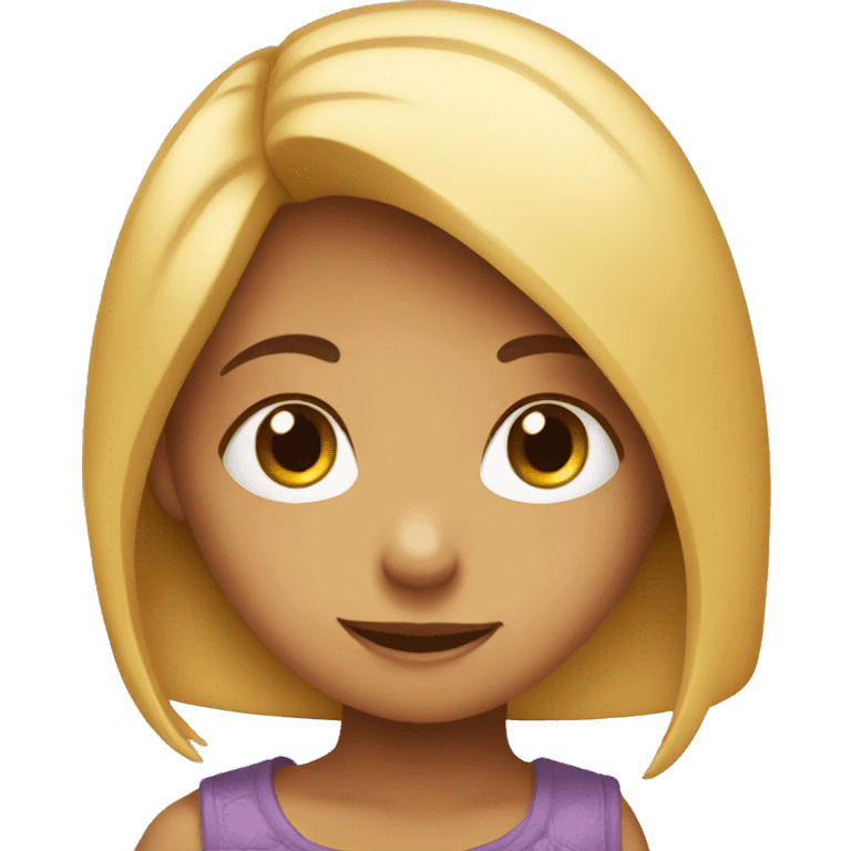 a girl that is shy emoji