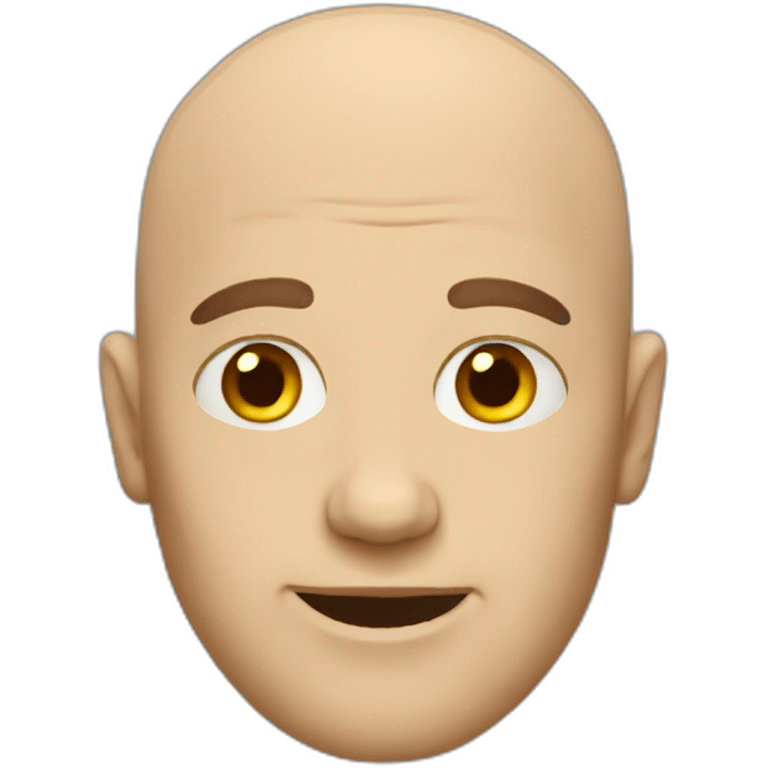 Bald man emoji