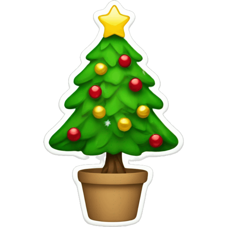 Emoji with Christmas tree emoji