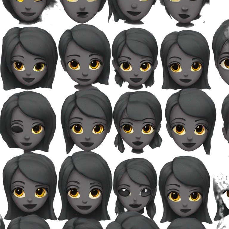 Goth girl emoji