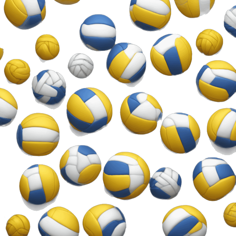 Volleyball am Gummi befestigt emoji