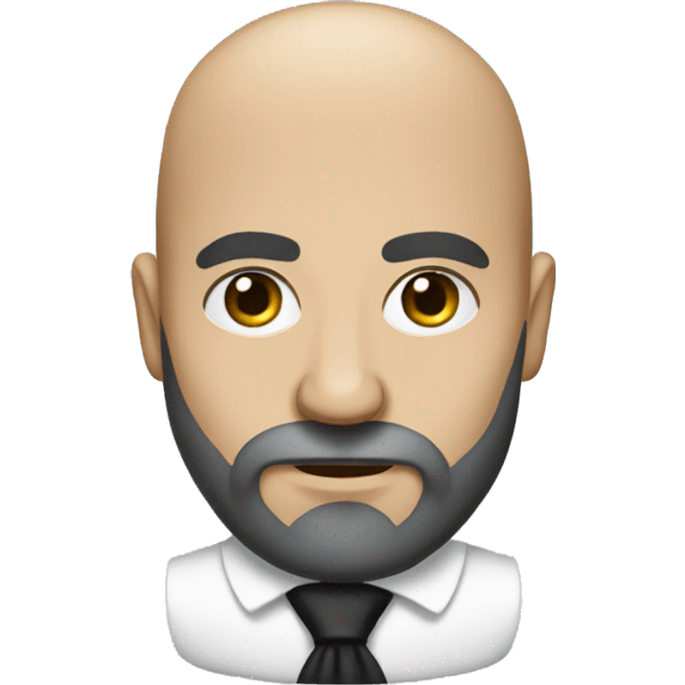 Greek bald man with long beard in formal attire emoji