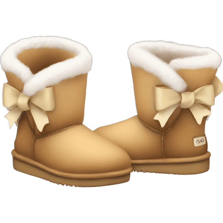 mini uggs with bows on back emoji