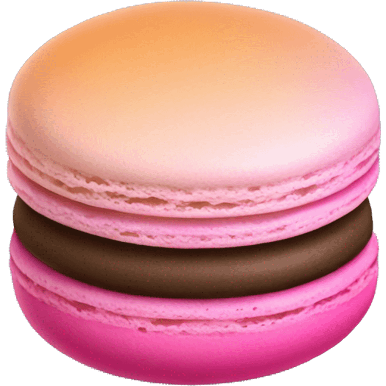 Realistic gradient macaroon emoji