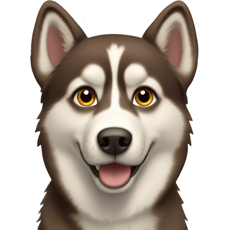 brown husky emoji