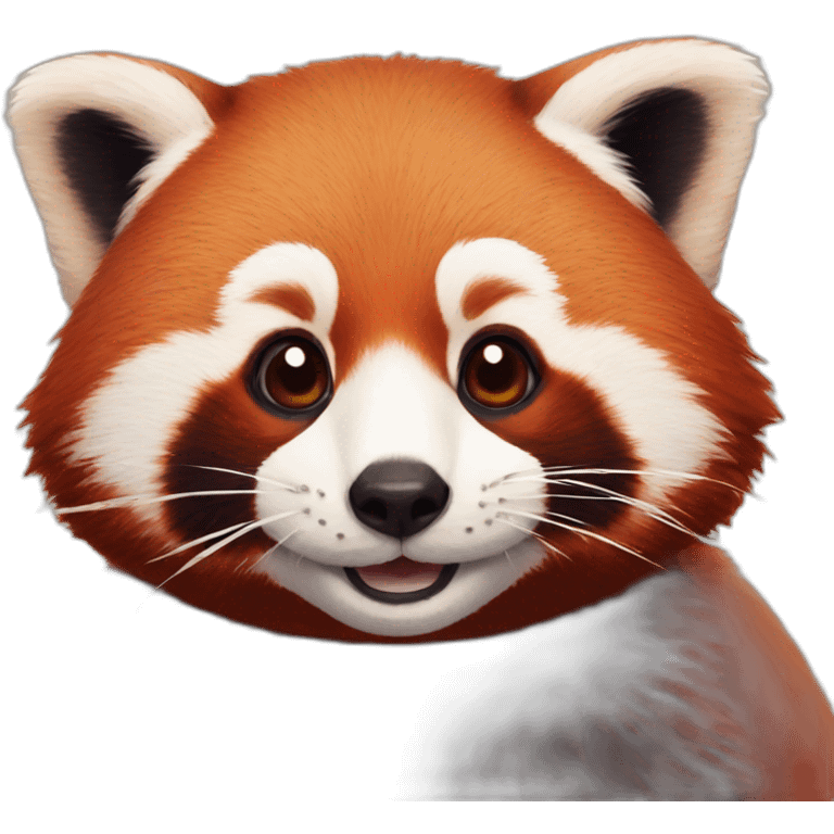 red panda love emoji