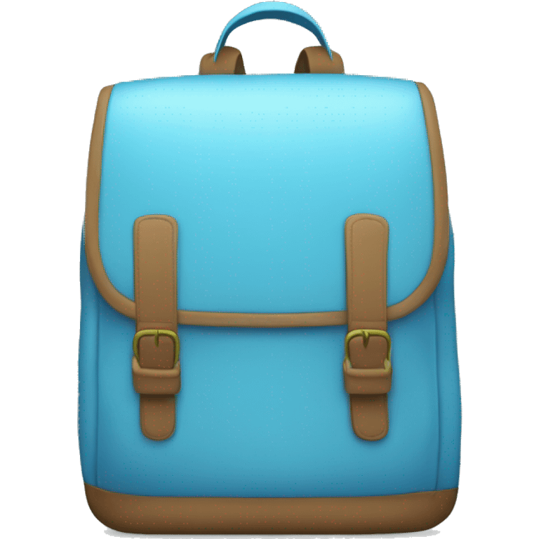 Light blue book bag  emoji