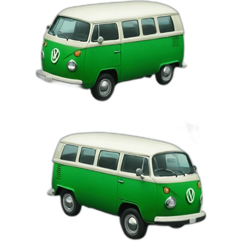 green first generation Volkswagen  emoji