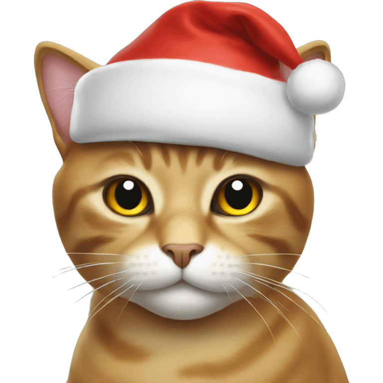 cat with a santa hat emoji