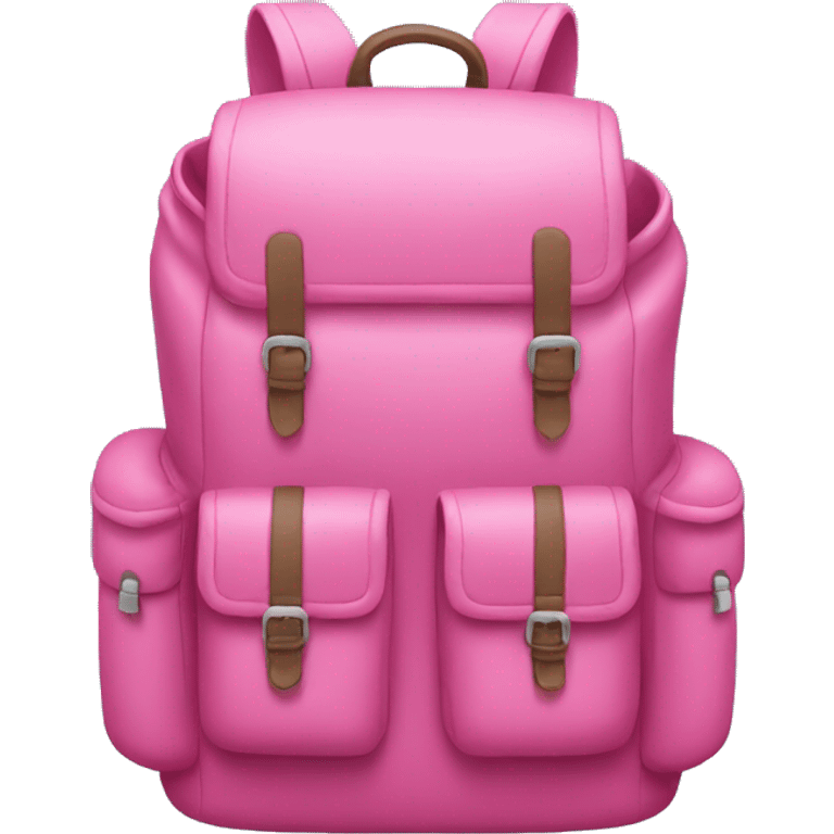 pink backpack emoji