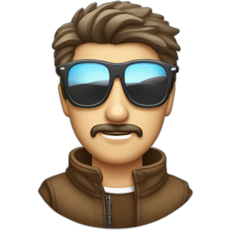 hombre-con-gafas-con-un-perro-westie emoji