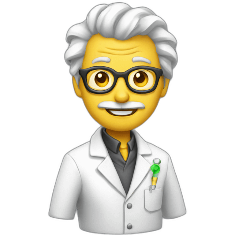 Evil scientist emoji