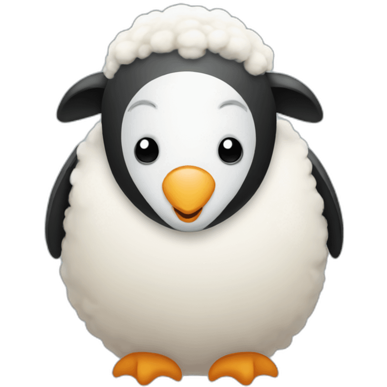 Penguin sheep emoji