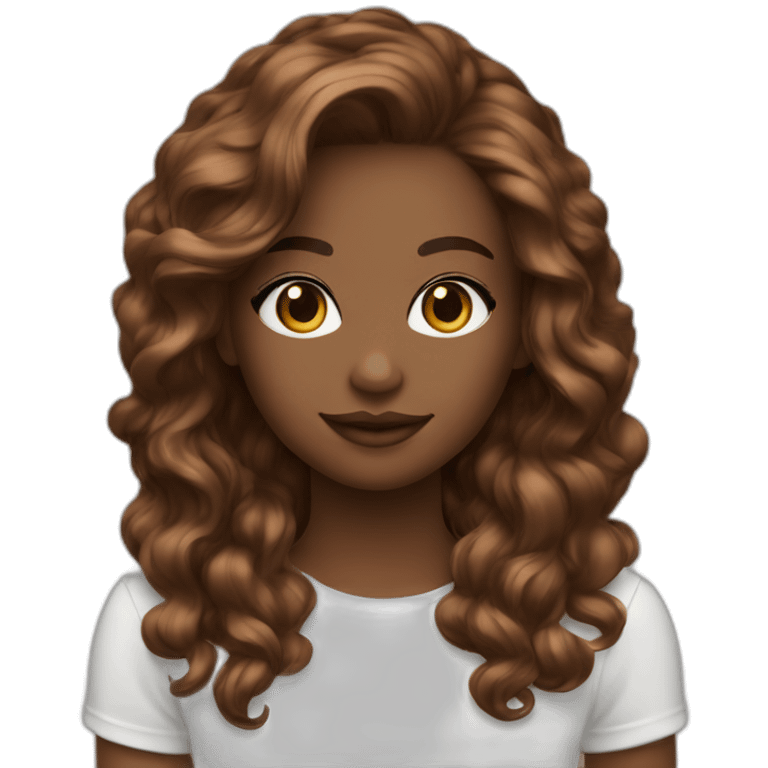 love in love couleur de peau blanche et cheveux marron  emoji